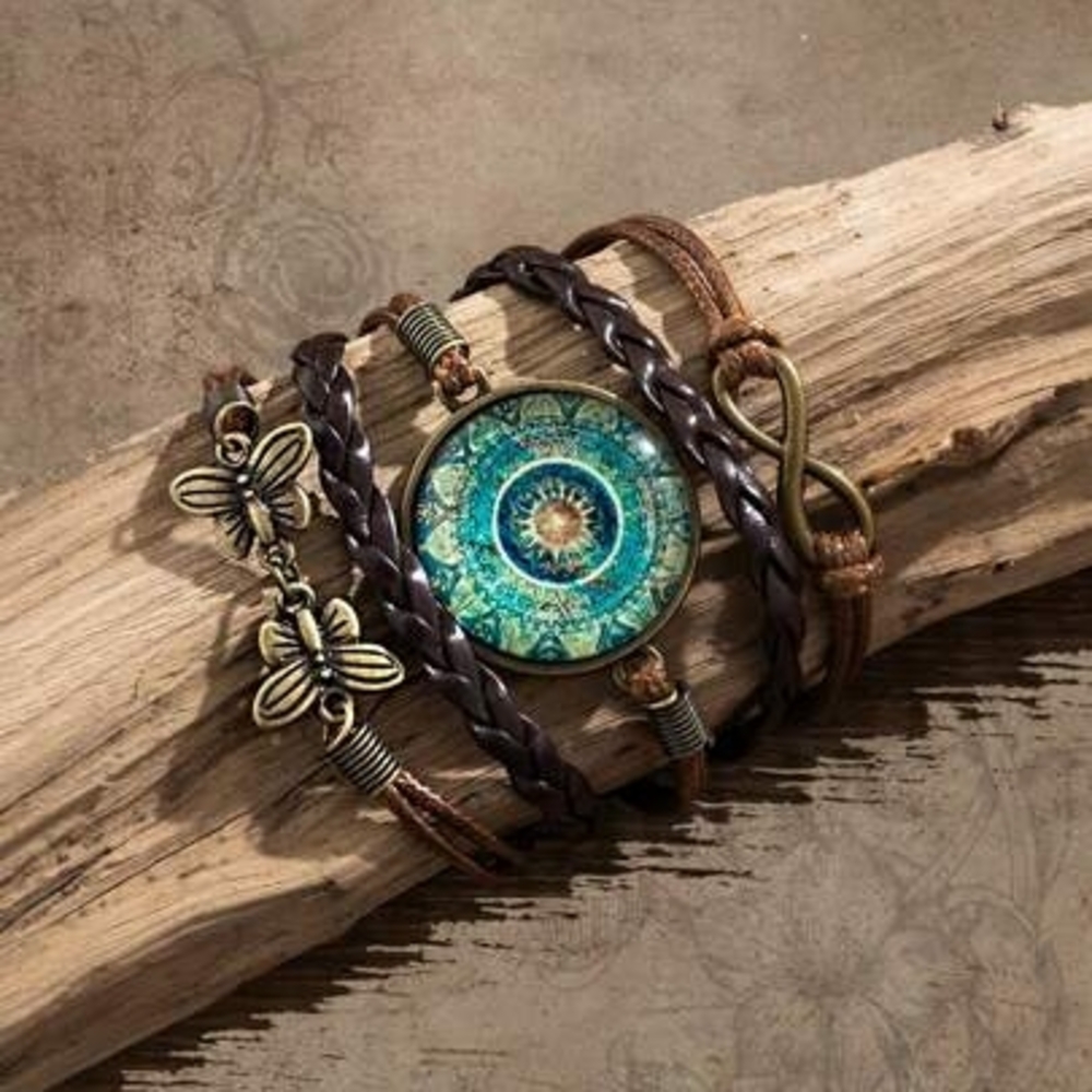 Boho Butterfly 1 Pc Layered Bracelet. New!